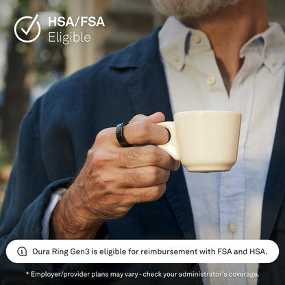 Ring Gen3 Heritage - Black - Size 12 - Smart Ring - Size First with  Ring Gen3 Sizing Kit - Sleep Tracking Wearable - Heart Rate - Fitness Tracker - 5-7 Days Battery Life