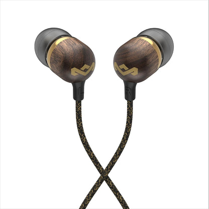 Smile Jamaica: Wired Earphones with Microphone, Noise Isolating Design, and Sustainable Materials, Brass